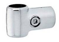 Соединитель перпендикулярный двух труб Ø 32 мм Хром