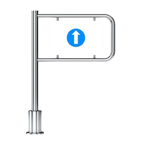 Механическая уличная односторонняя калитка с пружинным возвратом Oxgard К-11A (левая), L=600 мм