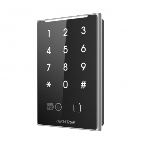 Считыватель HikVision DS-K1109DKFB отпечатков пальца и Mifare карт, с поддержкой Bluetooth и клавиатурой