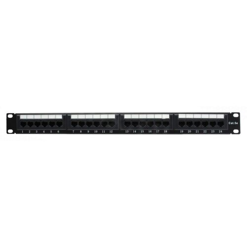 Патч-панель 19" 1U UTP 24 port кат.5e разъём 110