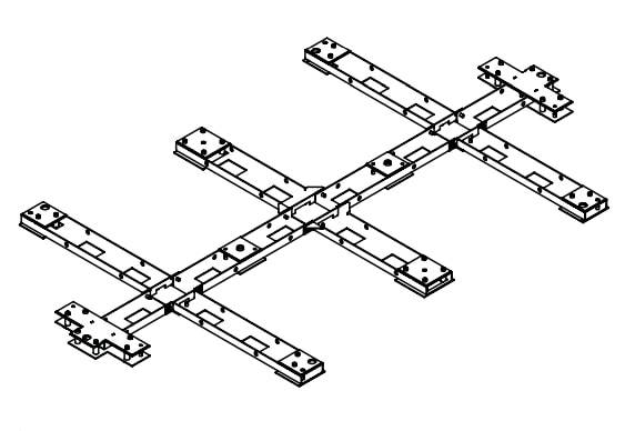 Рама монтажная PERCo RF20 для турникетов RTD-20