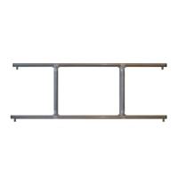 Легкосъемное ограждение "антипаника" шириной 1,3 м, ASP-D25.444.1,3-LT из нержавеющей стали AISI201