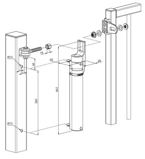 Гидравлический доводчик Locinox RealClose, 180°