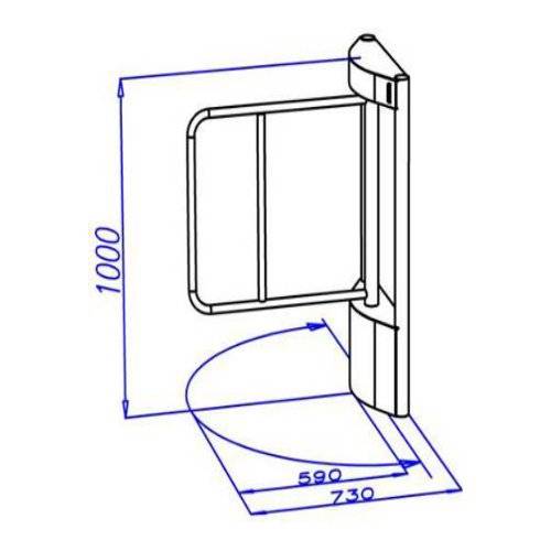 Калитка электромоторная, усиленная, скоростная ОМА-36.686 (AA)