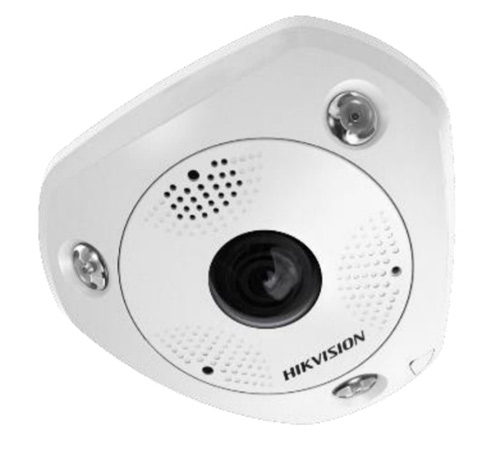 Панорамная уличная IP-видеокамера Fisheye 12Мп HikVision DS-2CD63C5G0E-IVS(B) с LED-подсветкой до 15 м