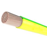 Кабель силовой ПуГВнг(A)-LS 1х10, зелено-желтый