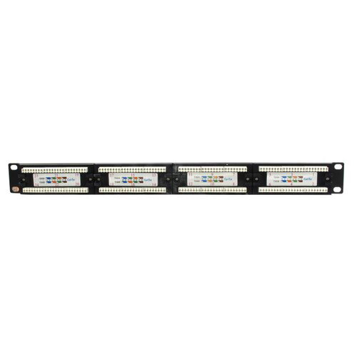 Патч-панель 19" 1U UTP 24 port кат.5e разъём 110
