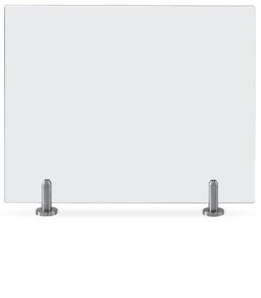 Мини-стойка PERCo BH06 2-00 для ограждения из закаленного стекла