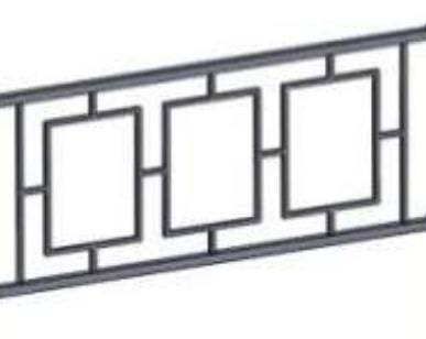 Секция пешеходного ограждения ОБ-220.40 (2 м)