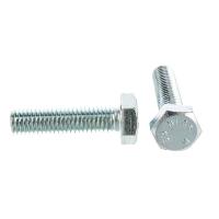 Болт М10х40 DIN 933 с шестигранной головкой, оцинкованный