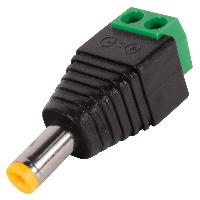 Разъем питания TS DC 2.1х5.5 (штекер), с клеммной колодкой, под винт