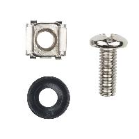 Комплект Hyperline CNS-M6-16-50 винт M6, квадратная гайка, шайба (16 мм) (50 шт.)