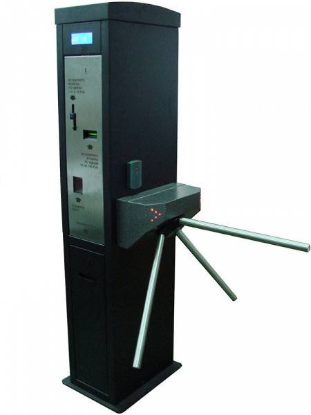 Система контроля платного доступа с 1-м турникетом и фискальным регистратором
