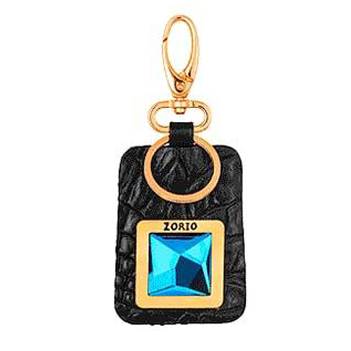 Бесконтактный RFID брелок ZORIO Prestige с кристаллом Swarovski (черный)