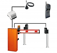 Типовое решение шлагбаум CAME ширина проезда 6,5 метров с управлением по телефону (1000 номеров)