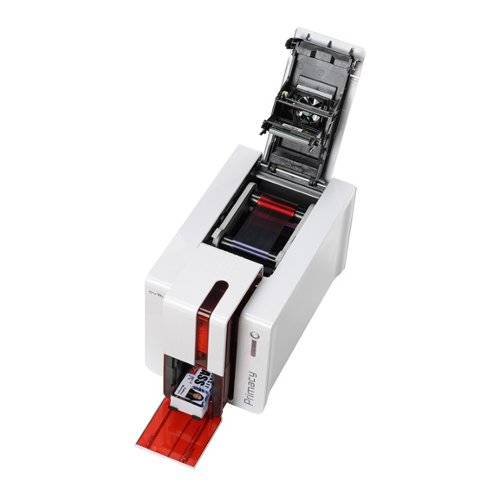 Принтер Evolis Primacy Simplex с открытым выходным лотком, USB & Ethernet, (красный), CardPresso XXS (PM1H00001S)