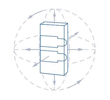 Врезной электромеханический замок PERCo LB85.4 с контактным устройством, нормально открытый