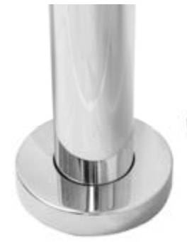 Стойка ограждения прохода хромированная СУ-1 (угловая)