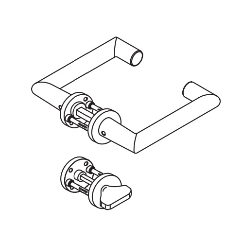 Комплект нажимных ручек dormakaba CORE 8907 / 6501 / 7122