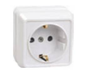 Розетка IEK ERO11-K01-16-DC с заземлением, 16А