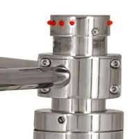 Кольцо разрезное для ограждения к роторному турникету ХРОМ