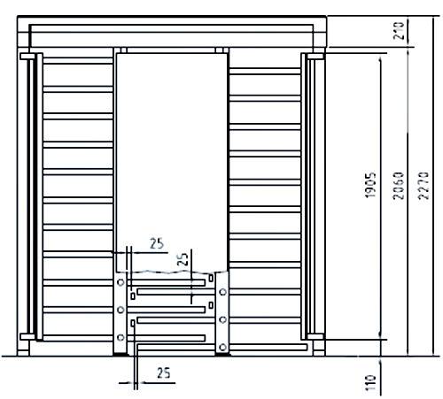 Полноростовой двухпроходной турникет dormakaba Kentaur FTS-L01