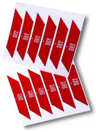 Наклейки Nice NK1 светоотражающиеся самоклеющиеся (12 шт.)