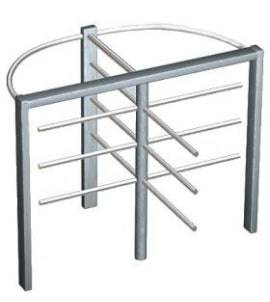 Турникет полуростовой AR-GO TRP 44-04G из нержавеющей стали