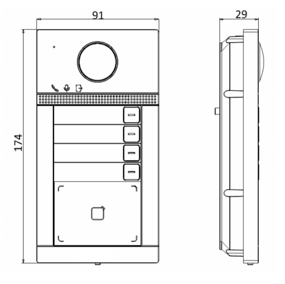 Вызывная панель 2Мп видеодомофона HiWatch VDP-D4214W с поддержкой карт Mifare, Wi-Fi и PoE Вызывная панель 2Мп видеодомофона HiWatch VDP-D4214W с поддержкой карт Mifare, Wi-Fi и PoE