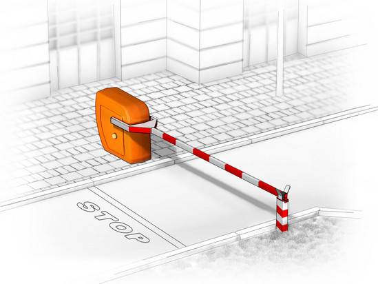 Шлагбаум автоматический вандалоустойчивый ВУ-4,5 (кожух из стеклопластика)