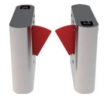 Турникет раздвижной тумбовый ZKTeco FB 01 RF с RFID считывателями (со створками) Турникет раздвижной тумбовый ZKTeco FB 01 RF с RFID считывателями (со створками)