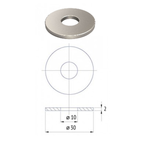 Шайба для колесоотбойника 10 мм