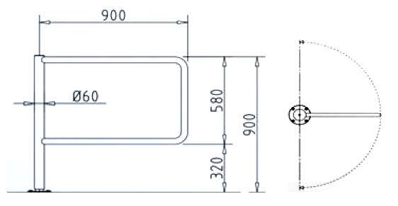 Калитка механическая Kaba Charon HSD-L01