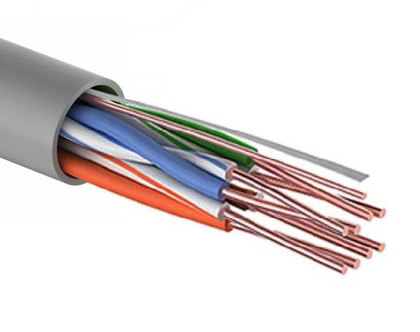 Кабель витая пара неэкранированный UTP 4PR 24AWG, CAT5e INDOOR