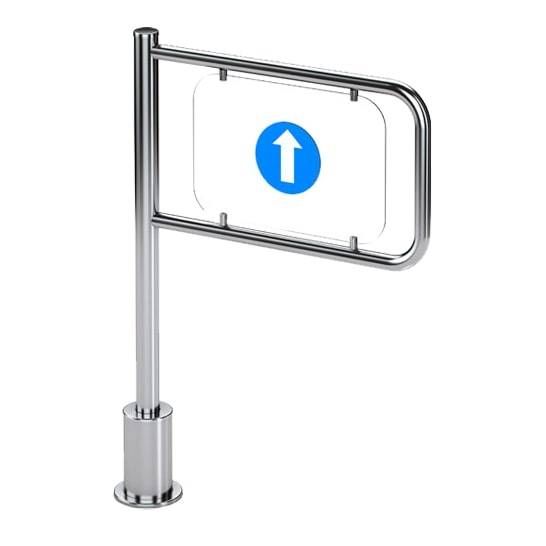 Механическая уличная односторонняя калитка с пружинным возвратом Oxgard К-11A (правая), L=1000 мм