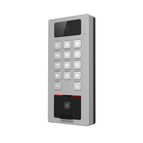Терминал доступа HikVision DS-K1T502DBFWX-C со считывателем отпечатков пальцев, карт Mifare и 2Мп камерой