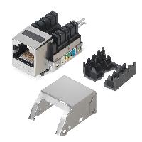 Вставка Keystone Jack RJ-45(8P8C) Cabeus KJ-RJ45-Cat.5e-SH-90, категория 5e, экранированная, заделка тип 110