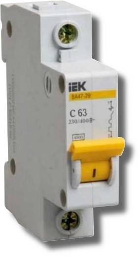 Автоматический выключатель IEK ВА47-29 1P 6А 4,5кА (MVA20-1-006-C)