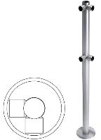 Стойка ограждения L-образная двусторонняя Oxgard Ø50 1000 мм (ВЗР 1996.03)