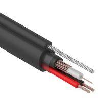 Кабель комбинированный Rexant КВК-П-2+2x0,75 мм (Cu/Cu) с тросом