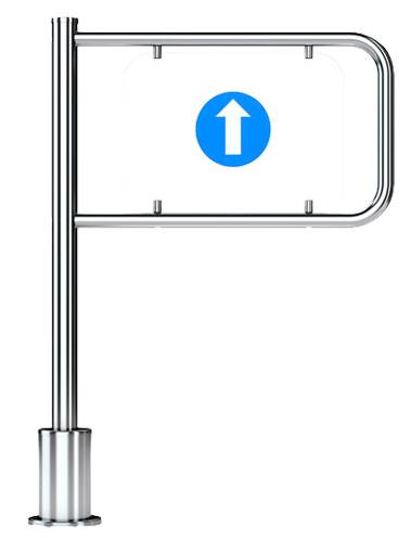 Механическая односторонняя калитка с пружинным возвратом Oxgard К-11 (левая), L=1200 мм
