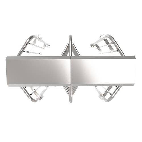 Турникет полноростовой двухпроходной ZKTeco FHT2311D 3-х лопастной (120°), с RFID считывателями