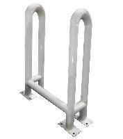 Отбойник металлический для защиты пожарных шкафов низкий Ирбис ОЗ-1.76