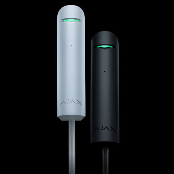 Проводной датчик разбития стекла Ajax GlassProtect Fibra (черный)