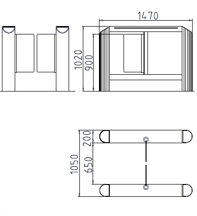 Сенсорный барьер dormakaba Argus HSB-E10, 1 проход