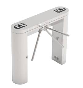 Турникет-трипод тумбовый ZKTeco TS01 FP с биометрическими считывателями (с планками)
