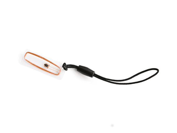 Ярлык прозрачный, ПВХ пластик, 10x28, ICODE2