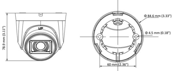 Купольная 2Мп HD-TVI видеокамера HiWatch HDC-T020-P(B) (3.6 мм) с EXIR ИК-подсветкой до 20 м