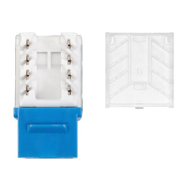 Модуль коммутационный ЛЮ-МКС-5e.9К81, тип Keystone 90°, UTP, кат.5e, желтый