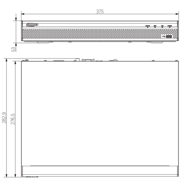 IP-видеорегистратор 4K 8-канальный Dahua DHI-NVR4208-4KS2/L